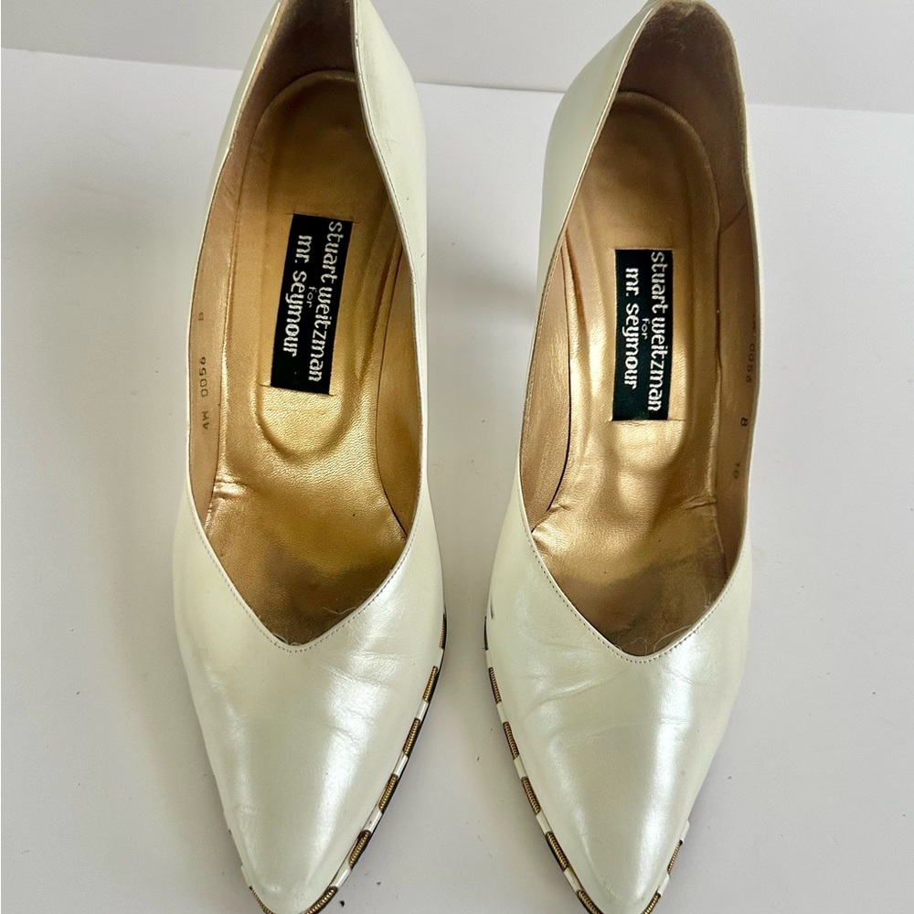 Stuart Weitzman Women's White Heels
